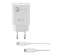 Report Charger - Caricatore di rete USB-C 20W per il desktop alla massima velocità dell'iPhone 8 e successivi con cavo da USB-C a Lightning - Nouvo