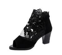 Report Stivali Donna Per Le Donne Stivaletti Stivali Corti Scarpe Singole Per Le Signore Scarpe Casual, Nero , 40 EU