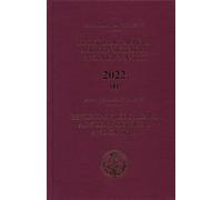 Reports of Judgments Advisory Opinions and Orders 2022 Bound Volume (Tascabile)