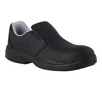 REPOSA Nurse - Scarpe da Lavoro Uomo e Donna con Puntale di Sicurezza in Composito, Scarpe Sanitarie Donna Uomo Chiuse Senza Lacci, Scarpe Sanitarie e Cucina Comode Antiscivolo Antishock Antistatiche