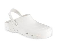 REPOSA Power - Zoccoli Sanitari Donna e Uomo in Gomma Comodi, Leggeri e Antishock, Scarpe da Lavoro Sanitario Anatomiche e Traspiranti con Fori Laterali - Scarpe Sanitarie Infermieri con Laccetto