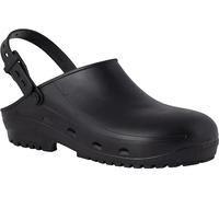 REPOSA Safe - Zoccoli Sanitari Donna e Uomo in Gomma, Ciabatte Sanitarie Anatomiche con Laccetto Regolabile, Suola Antiscivolo e Puntale di Sicurezza in Acciaio, Scarpe Sanitarie Antishock Traspiranti