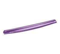 Poggiapolsi Fellowes Gel Crystal per tastiera in gel trasparente viola