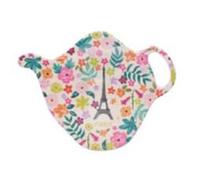 Repose - Bustina da tè Paris Torre Eiffel, motivo floreale allegro, melamina di qualità