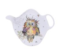 Repose - Bustina di tè, motivo: gufo arruffato, melamina di qualità