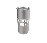 REPOSSESSION AGENT REPO UOMO UNIFORME COSTUME (design su 2 lati) Bicchiere termico in acciaio inox doppia parete