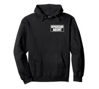 Repossession Agent REPO Uomo Uniforme Costume (Design su 2 Lati) Felpa con Cappuccio