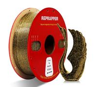 RepRapper Filamento PLA glitterato per stampante 3D, brillante galassia 1 kg PLA 1,75 mm, filamento per stampa 3D Sparkle Laser Series per stampante 3D, oro glitterato