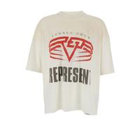 REPRESENT, ,Tops ,Uomo ,Bianco ,M T-Shirt Girocollo con Maxi Logo