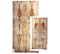 Reproduction du linceul de Turin face et dos à l'échelle 100%