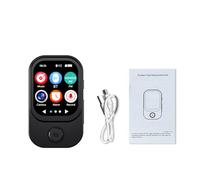 Reproductor MP3 PolyGen con pantalla táctil de 2,01 pulgadas con cámara integrada, sonido Hi-Fi, conectividad BT, grabadora de vídeo, reproductor de música portátil para medios en (Black)