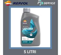 REPSOL LEADER 5W30 C2 C3 AUTO BENZINA/DIESEL OLIO MOTORE 5 LITRI API SN/CF