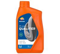 Bottiglia Repsol Qualifier Fork Oil SAE 15w 1l Moto Motore Ricambi Ciclomotore