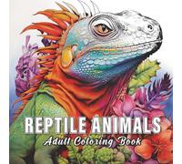 Reptile Animals: Colouring books for adults with 60 sketches of reptile animals.