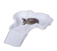 Reptile Bol À Eau Réutilisable Bassin Plat Accessoires Tortue Gecko Mangeoire Terrarium, Ornement D'acquario Riciclare Indestructible, Antibactérien