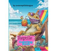Reptile Coloring Book: Detailed Bearded Dragons, Snakes, and Other Reptile Line Art