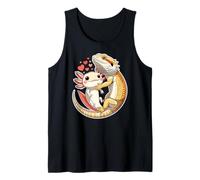 Reptile Keeper Pet Owner Cute Bearded Dragon Hugging Axolotl Canotta