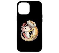 Reptile Keeper Pet Owner Cute Bearded Dragon Hugging Axolotl Custodia per iPhone 12 Pro Max