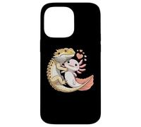 Reptile Keeper Pet Owner Cute Bearded Dragon Hugging Axolotl Custodia per iPhone 14 Pro Max