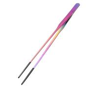Reptile Tongs, Straight and Curved Tweezers, Silicone Head Non-Slip Feeding Tools, Precision Grip Design, 47g, Ideal for Snakes, Spiders, Lizards, Pet Aquatic Plants, Home, Terrarium, Tank Use