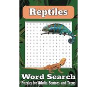 Reptile Word Search Puzzle Book: Word searches with Easy to Read Print about Reptiles, Lizards, Jungle and More | 6x9 inches, 110 pages | 50+ Puzzles ... Gift for Vacations, Holidays, and Free Times