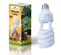 ReptilHábitat Lampada UVB 5.0 UVA 13W per Terrario di rettili, Piante e Tartarughe, Lampadina E27 Ideale per Tartarughe e Pogona