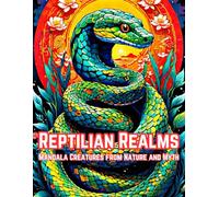 Reptilian Realms: Mandala Creatures from Nature and Myth