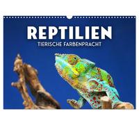 Reptilien - Tierische Farbenpracht (Wandkalender 2027 DIN A3 quer), CALVENDO Mon