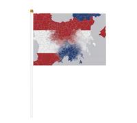 Repubblica Ceca animazione bandiera mappa Stampa Palmare Bandiera Pole Bandiere portatili Decor Eventi Versatile Uso Gruppo Attività