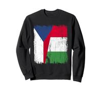 Repubblica Ceca Italia Mezza Bandiera Orgoglioso Ceca Italian Pride Felpa