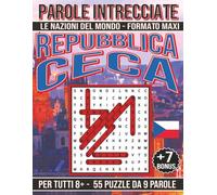 Repubblica Ceca - Parole Intrecciate: Passatempo mentale senza schermo per relax, viaggi e pause