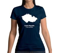 Repubblica Ceca Silhouette - T-Shirt - Paese Praga Love Città