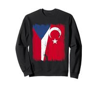 Repubblica Ceca Turchia Half Flag Turkiye Maglia Turca Repubblica Ceca Felpa