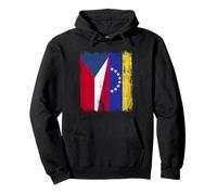 Repubblica Ceca Venezuela Mezza Bandiera Maglia Venezuelana Ceca Felpa con Cappuccio
