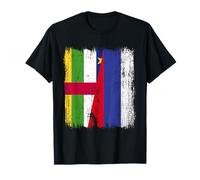 Repubblica Centrafricana Russia Mezza Bandiera Maglietta