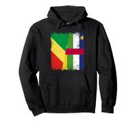 Repubblica del Congo Repubblica Centrafricana Mezza Bandiera Felpa con Cappuccio