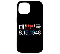 Repubblica di Corea 8.15.1948 Data di istituzione Flag Custodia per iPhone 15