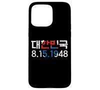Repubblica di Corea 8.15.1948 Data di istituzione Flag Custodia per iPhone 15 Pro Max