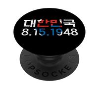 Repubblica di Corea 8.15.1948 Data di istituzione Flag PopSockets PopGrip Adesivo