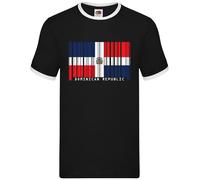 Repubblica Dominicana Barre Stile Bandiera - Uomo Suoneria - Santo Domingo