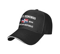 Repubblica Dominicana Est.1844 Santo Domingo Mesh Baseball Cap Running Cappello Cappelli Viaggi Outdoor Regolabile Estate Caps Nero, #380, M