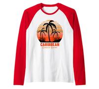 Repubblica Dominicana Mar dei Caraibi Beach Vacation Maglia con Maniche Raglan