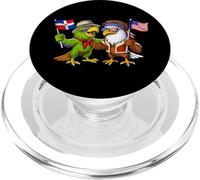 Repubblica Dominicana USA Bandiera americana Fiero PopSockets PopGrip per MagSafe