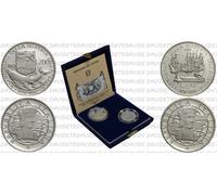 REPUBBLICA ITALIANA 1989 - 200 + 500 LIRE D'ARGENTO - SCOPERTA AMERICA - PROOF