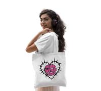 REPUBLIC OF CALIFORNIA ARCTT001-WH Tote Bag Blah-Blah-Blah - Borsa tote in tessuto, ottimale per il quotidiano, bianco, bianco, 38 X 42 CM, Utility
