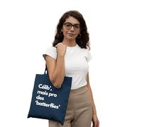 REPUBLIC OF CALIFORNIA ARCTT026-NA Tote Bag Célib, Mais Pro des Butterflies - Accessorio alla moda e alla moda, blu marino, Marina, 38 X 42 CM, Utility