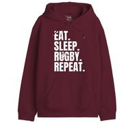 Republic Of California Uxrepczsw029 Felpa con Cappuccio, Bordeaux, S Uomo