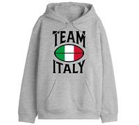 Republic Of California Uxrepczsw036 Felpa con Cappuccio, Grigio Melange, M Uomo