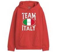 Republic Of California Uxrepczsw036 Felpa con Cappuccio, Rosso, L Uomo
