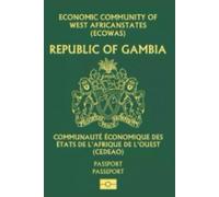 Republic of Gambia Gambian Passport Replica Lined Softcover 6'' x 9'' Notebook / Journal 120 pages
